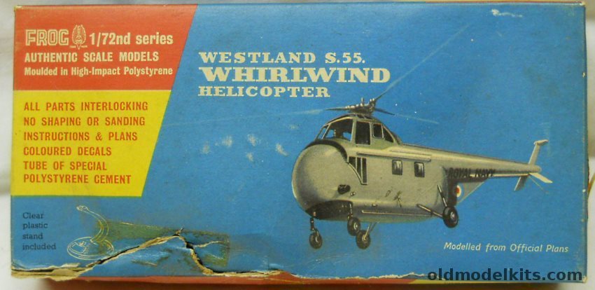 Frog 1/72 Westland S-55 Whirlwind - Royal Navy, 322P plastic model kit